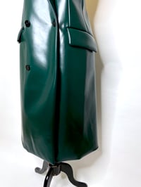 Image 8 of 🎀 FISHING CAPSULE 🎀 MM6 MAISON MARGIELA RUNWAY OILSKEEN GREEN OPEN BACK DRESS