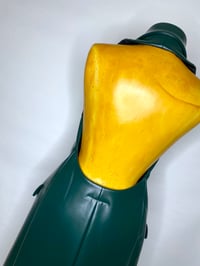 Image 3 of 🎀 FISHING CAPSULE 🎀 MM6 MAISON MARGIELA RUNWAY OILSKEEN GREEN OPEN BACK DRESS