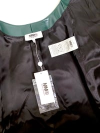 Image 11 of 🎀 FISHING CAPSULE 🎀 MM6 MAISON MARGIELA RUNWAY OILSKEEN GREEN OPEN BACK DRESS