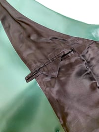 Image 12 of 🎀 FISHING CAPSULE 🎀 MM6 MAISON MARGIELA RUNWAY OILSKEEN GREEN OPEN BACK DRESS