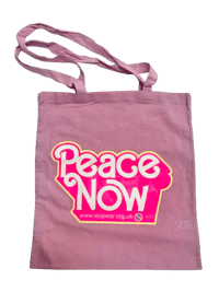 Image of Peace Now - Pink Logo Tote Bag