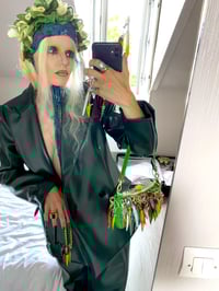 Image 1 of 🎀 FISHING CAPSULE 🎀 MM6 MAISON MARGIELA RUNWAY OILSKIN GREEN PANT