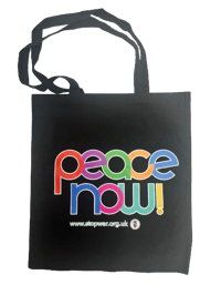 Image of Peace Now - Rainbow Tote Bag