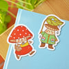 Mushroom Pals - 2024 April Stickers