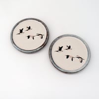 Image 2 of MADE TO ORDER Two Barnacle Geese Coasters