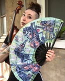 Image 2 of "Hexapoda Quartet" Fabric Hand Fan