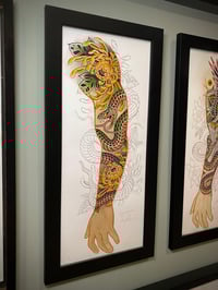 Image 2 of Arm with snake and flowers 