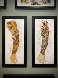 Image 3 of Arm with snake and flowers 
