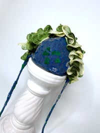 Image 3 of 🎀 FISHING CAPSULE 🎀 HANDMADE BABYDOLL KNIT FLOWER PRINT HAT