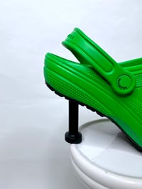 Image 5 of 🎀 FISHING CAPSULE 🎀 BALENCIAGA KAWAII GREEN CROCS HEEL MULES