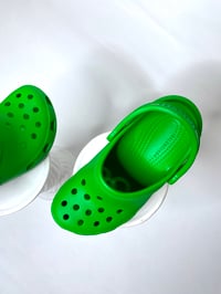 Image 8 of 🎀 FISHING CAPSULE 🎀 BALENCIAGA KAWAII GREEN CROCS HEEL MULES