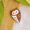 Owl Clay Pin