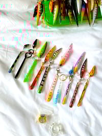 Image 7 of 🎀 FISHING CAPSULE 🎀 UNIQUE PIECE HANDPAINTED TRIBAL FISHING NAIL SET