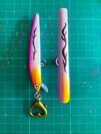 Image 8 of 🎀 FISHING CAPSULE 🎀 UNIQUE PIECE HANDPAINTED TRIBAL FISHING NAIL SET