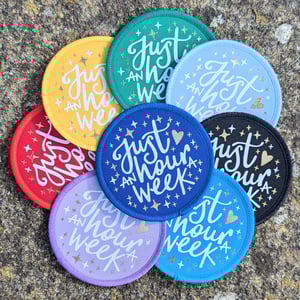 Image of Just an hour a week patch/badge