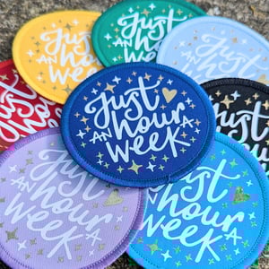 Image of Just an hour a week patch/badge