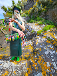 Image 5 of 🎀 FISHING CAPSULE 🎀 UNIQUE PIECE HANDPAINTED TRIBAL FISHING NAIL SET