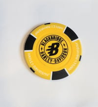 Image 1 of Blackbridge Harley-Davidson dealer Poker Chip Yellow