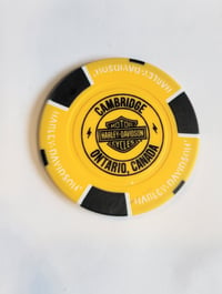 Image 2 of Blackbridge Harley-Davidson dealer Poker Chip Yellow