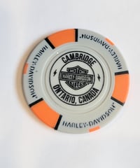 Image 2 of Blackbridge Harley-Davidson dealer Poker Chip Grey/Orange