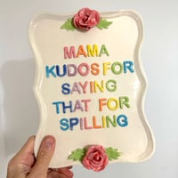 Image 1 of Seconds - Wall-Hanging Platter Mama Kudos