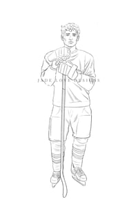 Image 4 of B&W Sketch Character Commission