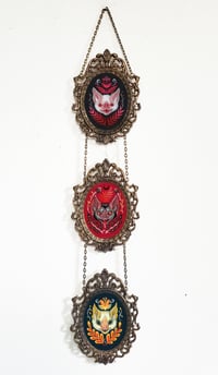 Image 1 of Bat trio in dangle frame *you choose bats*