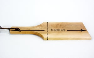 Image of Hardwood Maple Cutting Board or Charcuterie Board, Solid Maple Wood Cheese Board