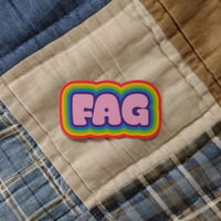 Image 1 of rainbow fag 