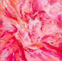 “Pink Peony” abstract