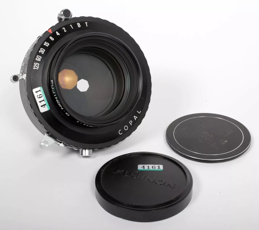 Image of Fuji Fujinon C 600mm F11.5 lens in all black Copal #3 shutter #4161