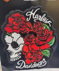 HD  Rose and Skull 5 inch Patch