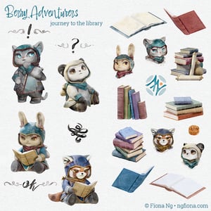 Image of Berry Adventurers Washi Sticker Sheet