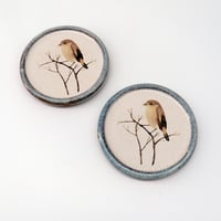 Image 2 of MADE TO ORDER A Pair of Chiffchaff Coasters