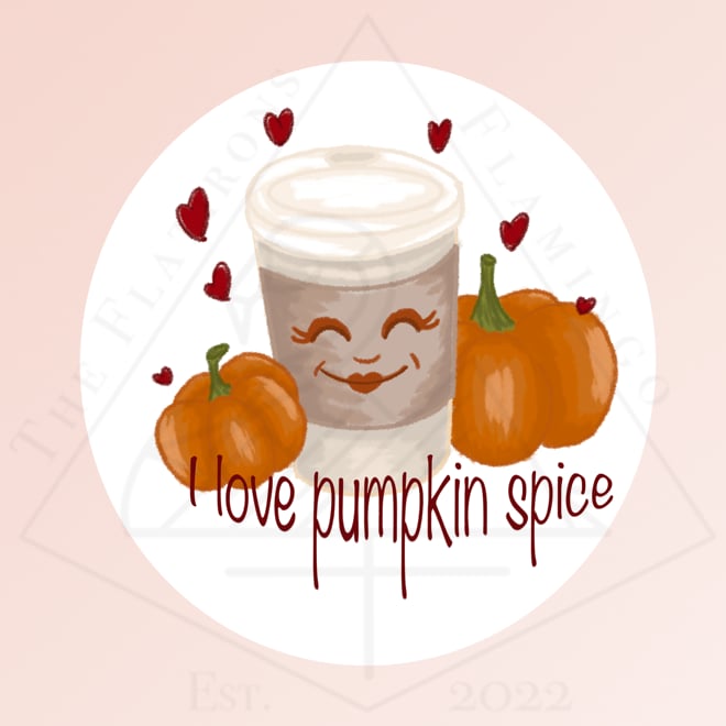 Image of I Love Pumpkin Spice - Sticker