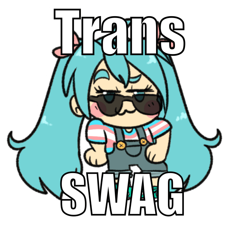 Image of Trans Swag Miku  Sticker