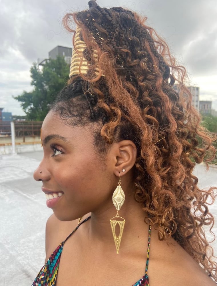 Image of Ivory Pyramid Earrings