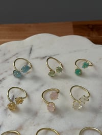 Image 3 of Dainty Crystal Ring (Gold)