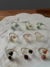 Image 4 of Dainty Crystal Ring (Gold)