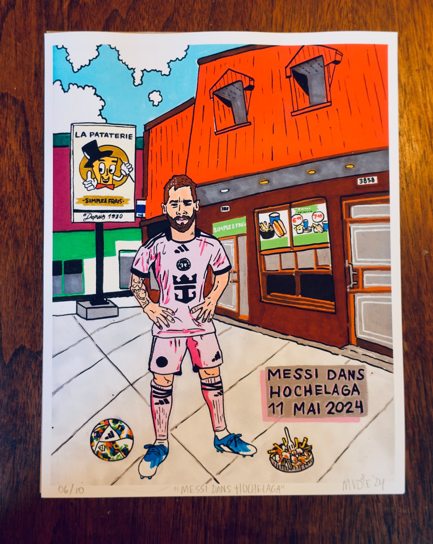 Image de " Messi dans Hochelaga " art prints ( Limités à 10 )