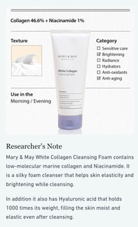 Image 3 of Mary&May - White Collagen Cleansing Foam