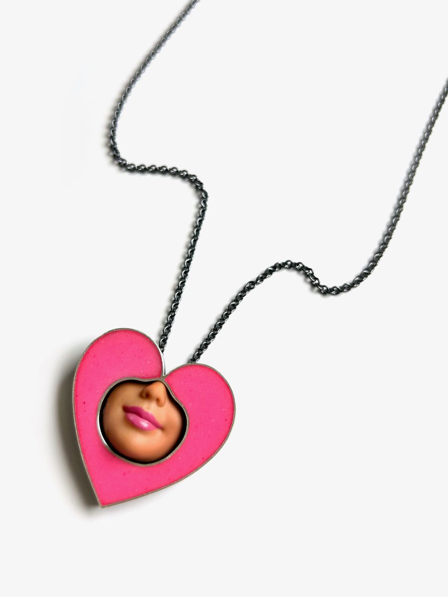 Image of Smile Heart Necklace 2