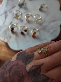 Image 7 of Dainty Crystal Ring (Gold)