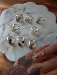 Image 10 of Dainty Crystal Ring (Gold)