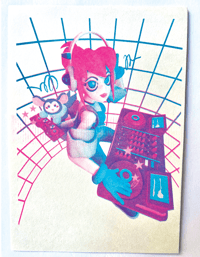 DJ Duo Particle & FM Riso Art Print