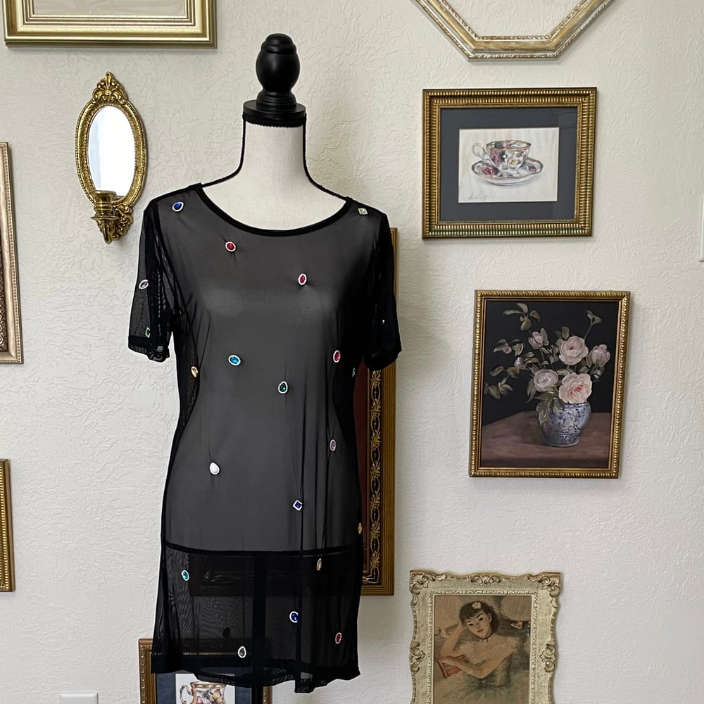 Image of Midnight Gem Mesh Top
