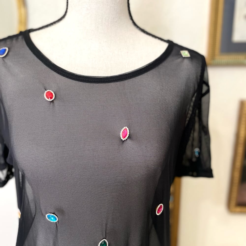 Image of Midnight Gem Mesh Top