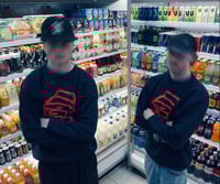 Image 2 of 'Gimme' Navy Crew Neck Jumper 