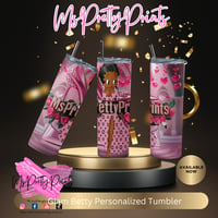 Image 2 of Louis & Betty Glam Personalized Skinny Tumblers