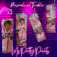 Image 6 of Louis & Betty Glam Personalized Skinny Tumblers